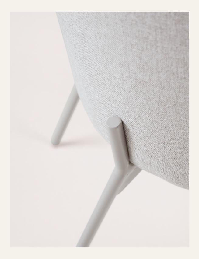 Spisestuestol lys beige - 5