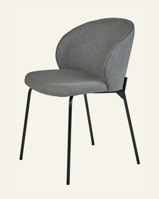 Spisestuestol grå - 57x49.5x80 cm grå - 1