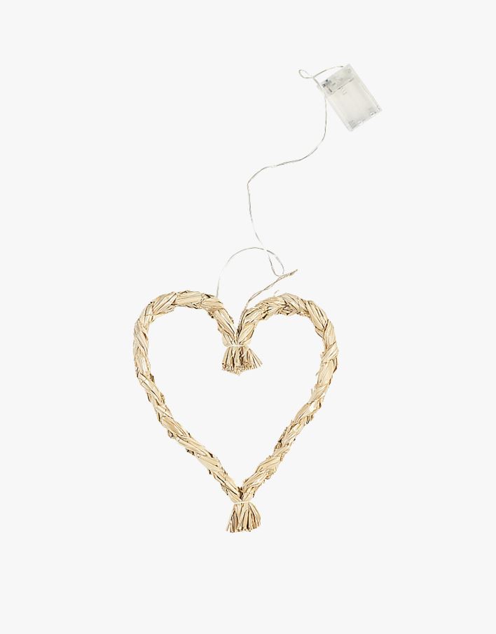 Led pynt natur - 28x30x3 cm natur - 1