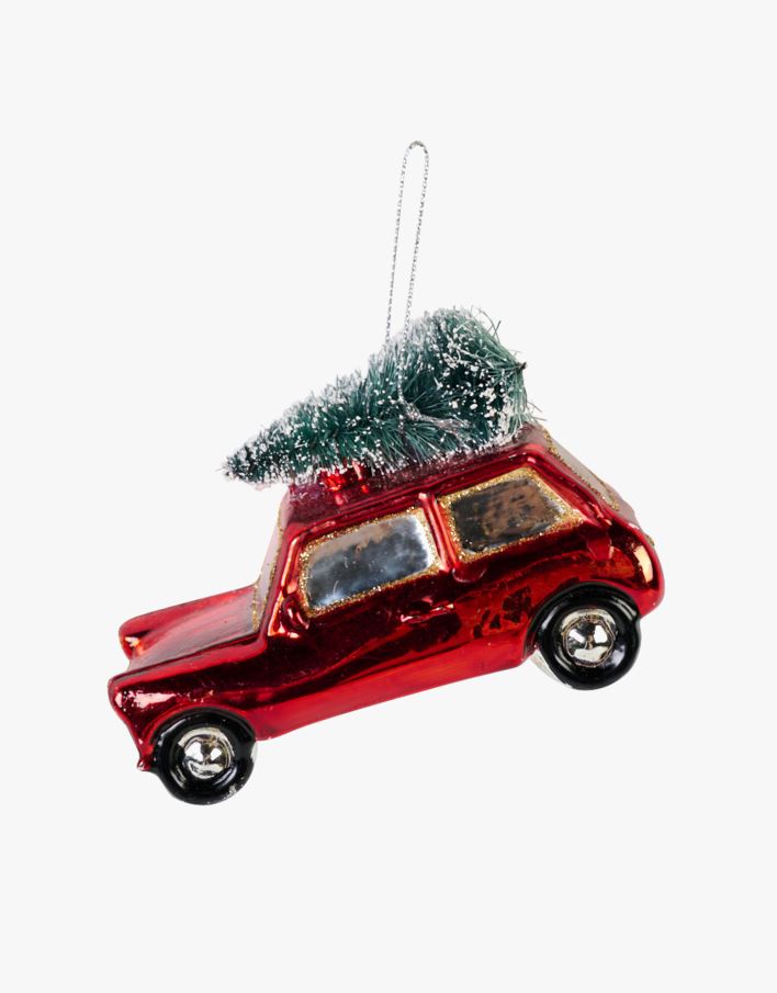 Juletrepynt multi rød - 4x9,5x6,5 cm multi rød - 1