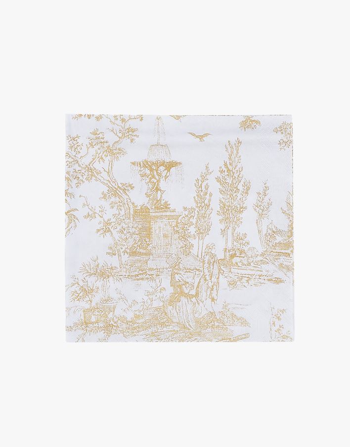 Middagsservietter gull - 40x40 cm gull - 1