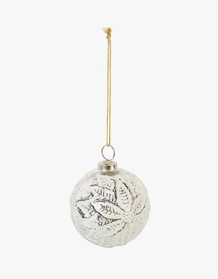 Julekule multi hvit - ø10 multi hvit - 1