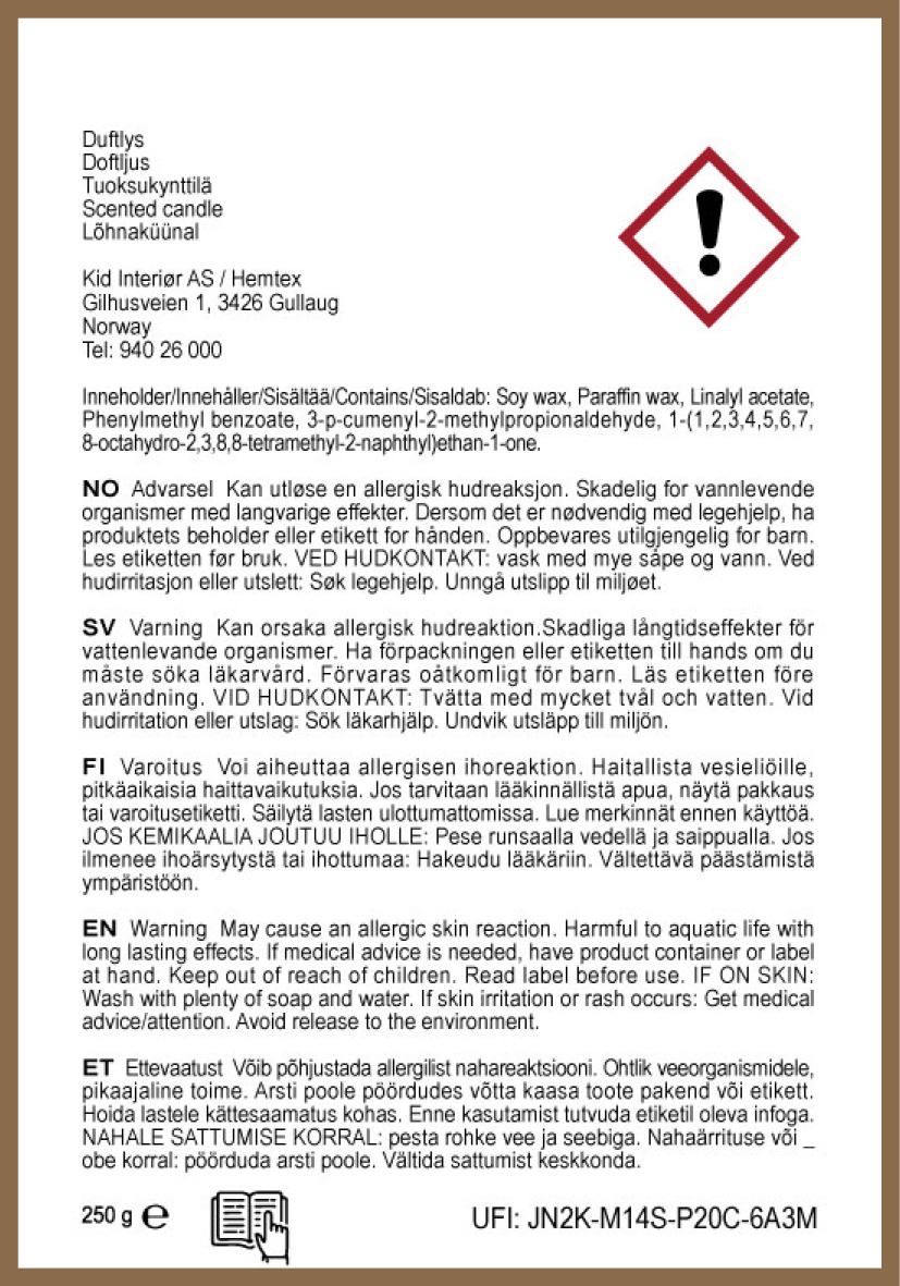 Duftlys hvit - 3