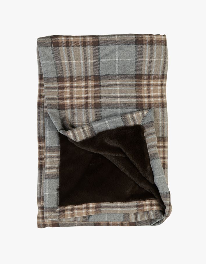 Pelspledd multi grå - 130x170 cm multi grå - 1