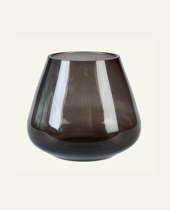 Telysholder sjokolade - 11,5x11,5x10 cm sjokolade - 1