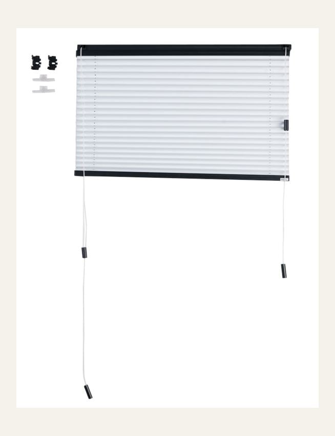 Premium opp&ned enkel plisségardin m/snortrekk 25mm multi - 2