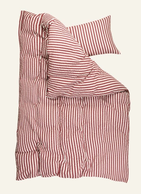 Krepp sengesett rød - 3