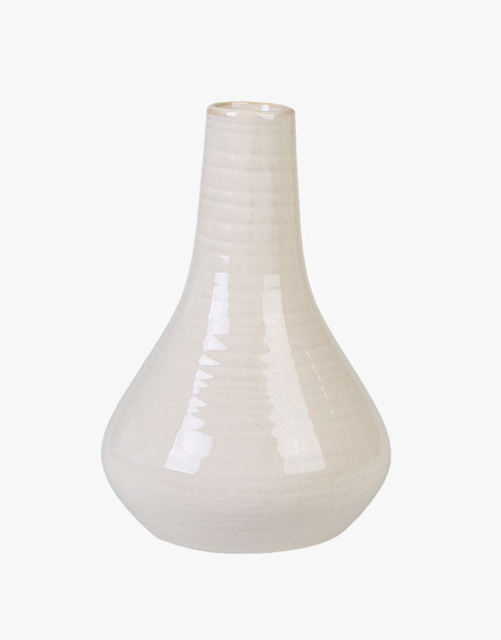 Vase offwhite - 12x12x18 cm offwhite - 1