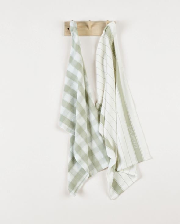 Kjøkkenhåndkle grønn - 4