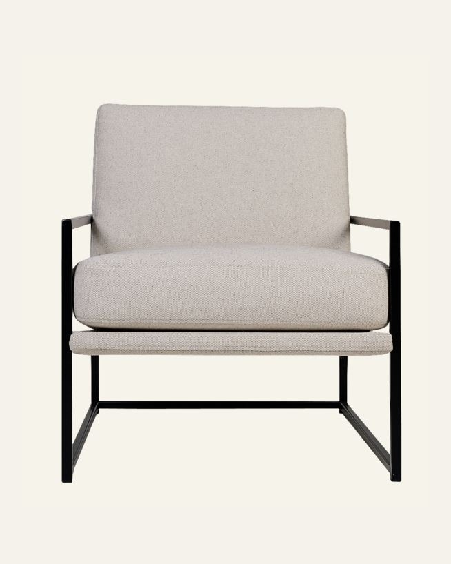 Loungestol natur - 66x86x78 cm natur - 1