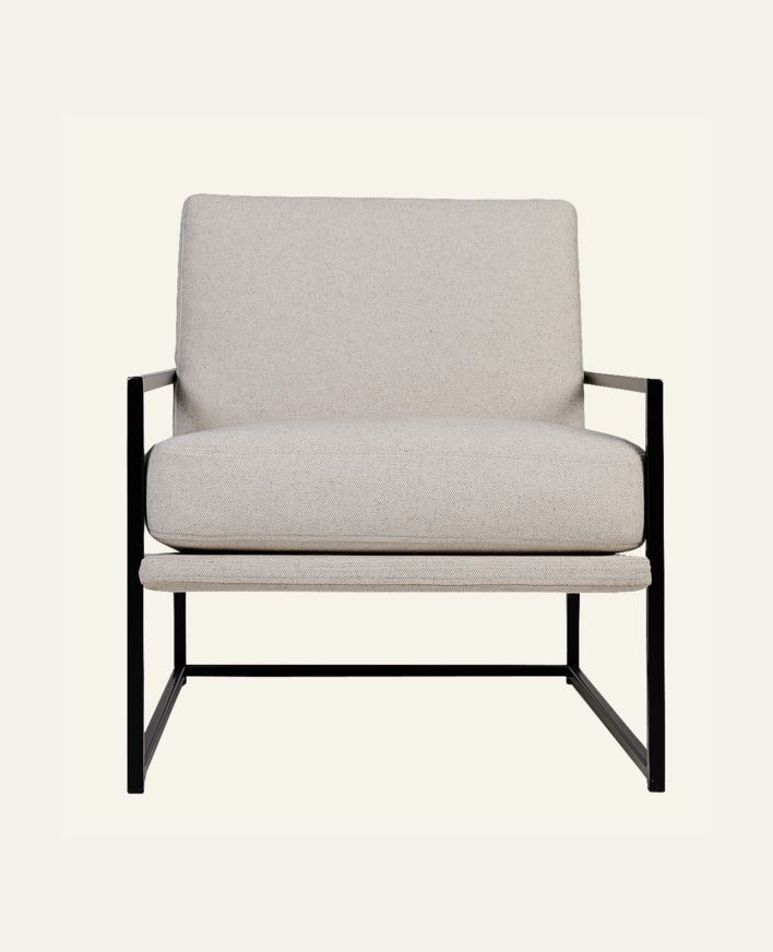 Loungestol natur - 66x86x78 cm natur - 1