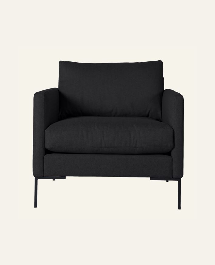 Loungestol svart - 86x95x83 cm svart - 1