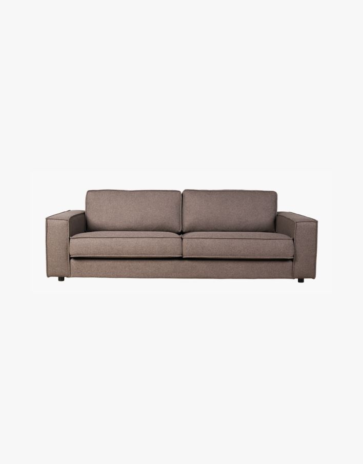 3 seter sofa brun - 222x95x79 cm brun - 1