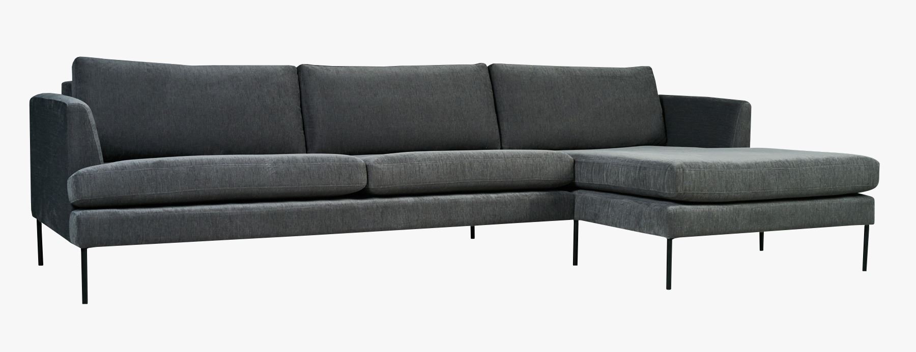 Sofa sjeselong høyre grå - 2
