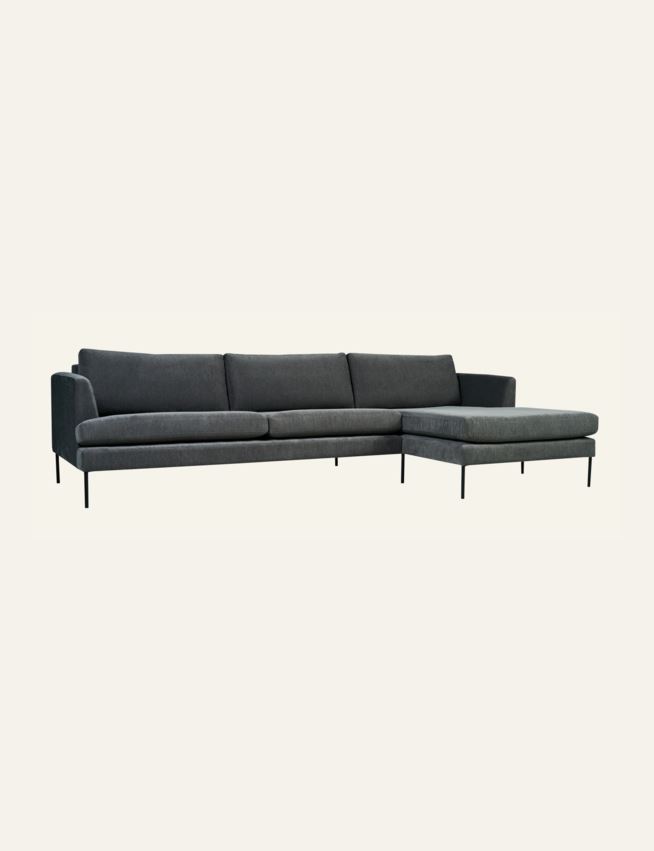 Sofa sjeselong høyre grå - 2