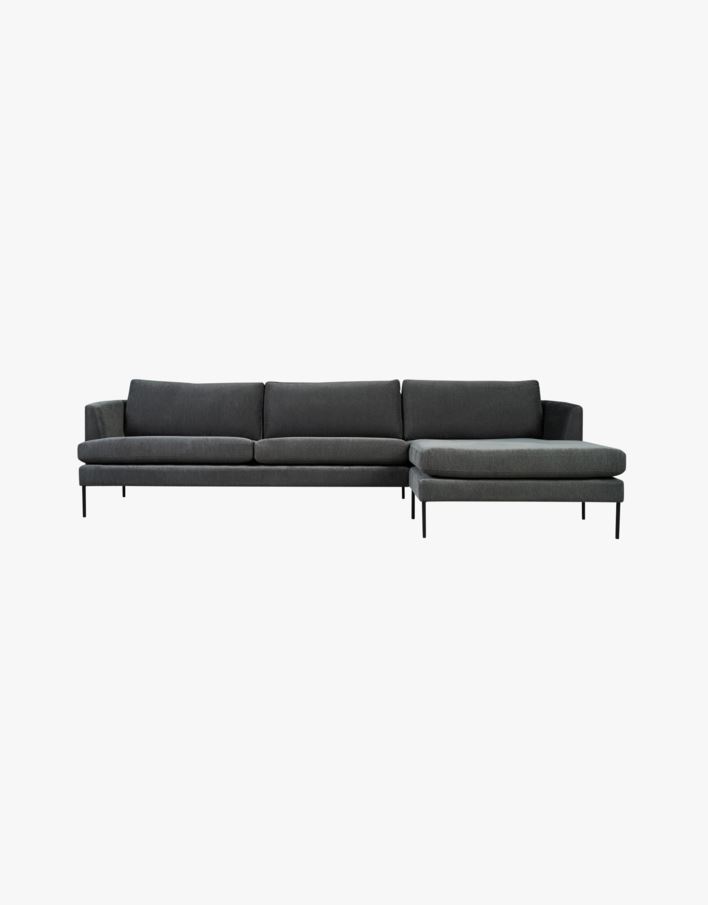 Sofa sjeselong høyre grå - 300x156x80 cm grå - 1