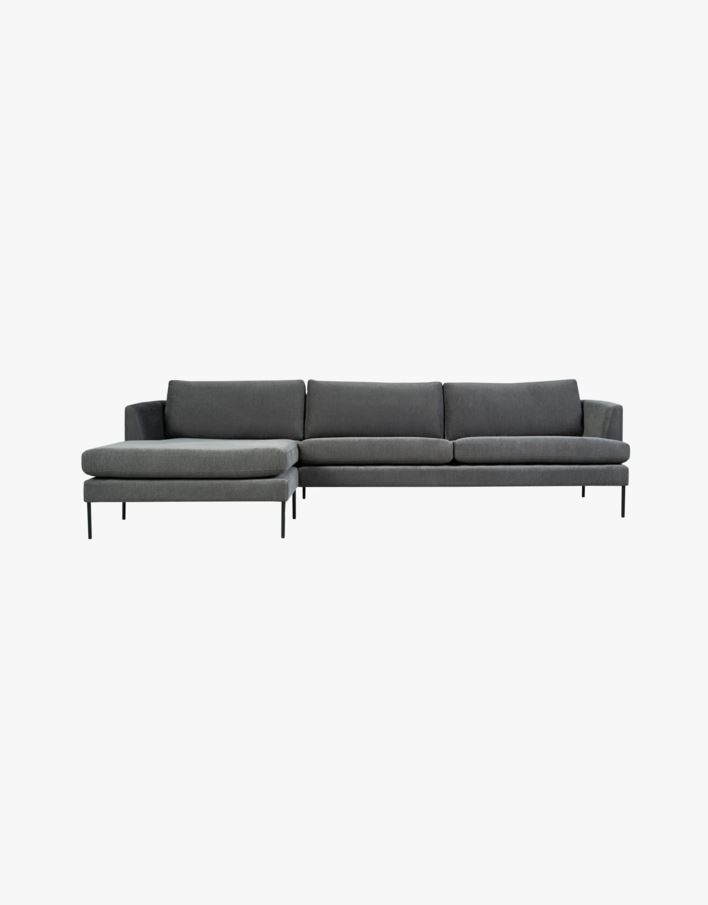 Sofa sjeselong venstre grå - 300x156x80 cm grå - 1