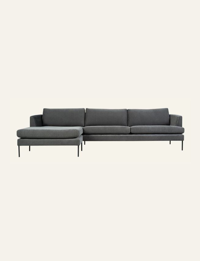 Sofa sjeselong venstre grå - 2