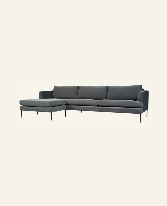 Sofa sjeselong venstre grå - 300x156x80 cm grå - 1