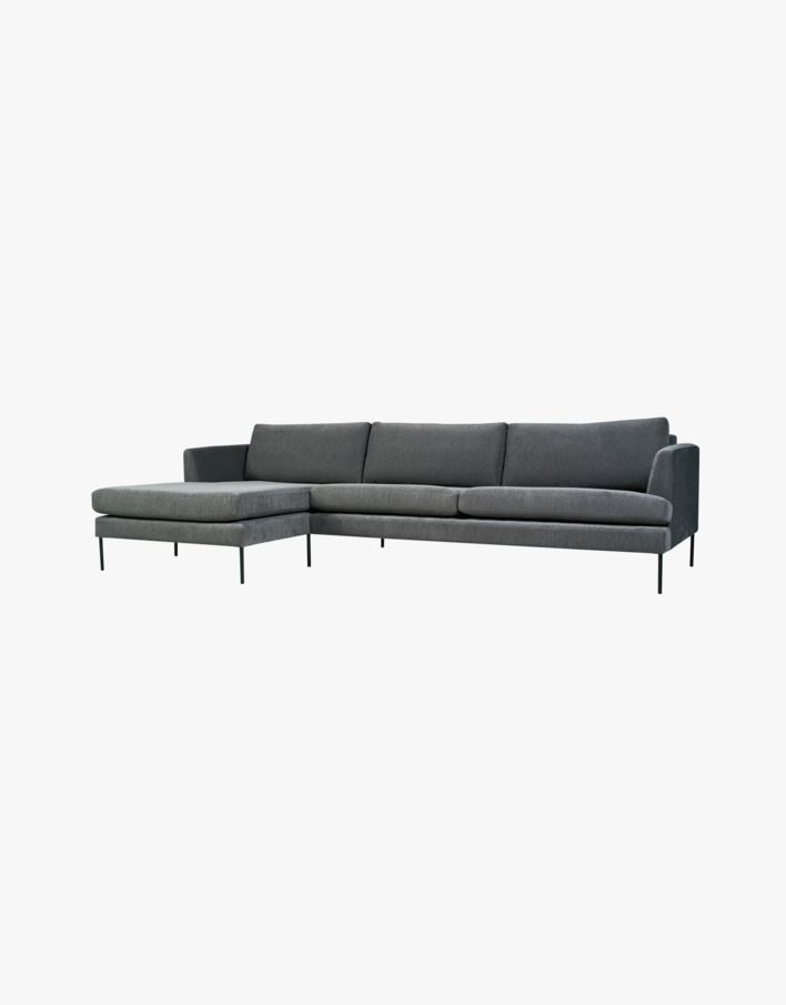 Sofa sjeselong venstre grå - 300x156x80 cm grå - 1