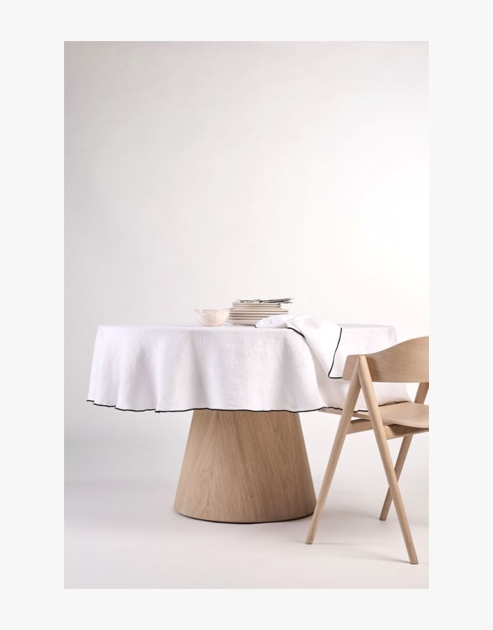 Rund linduk hvit - ø180 hvit - 1