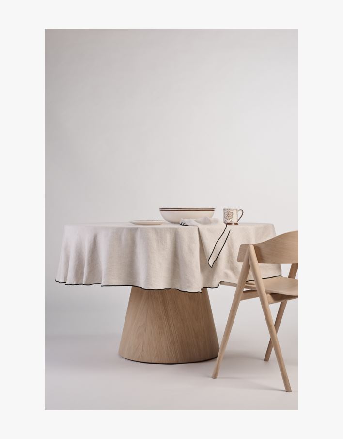 Rund linduk natur - ø180 natur - 1