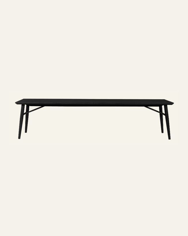Spisebenk svart - 40x190x45 cm svart - 1