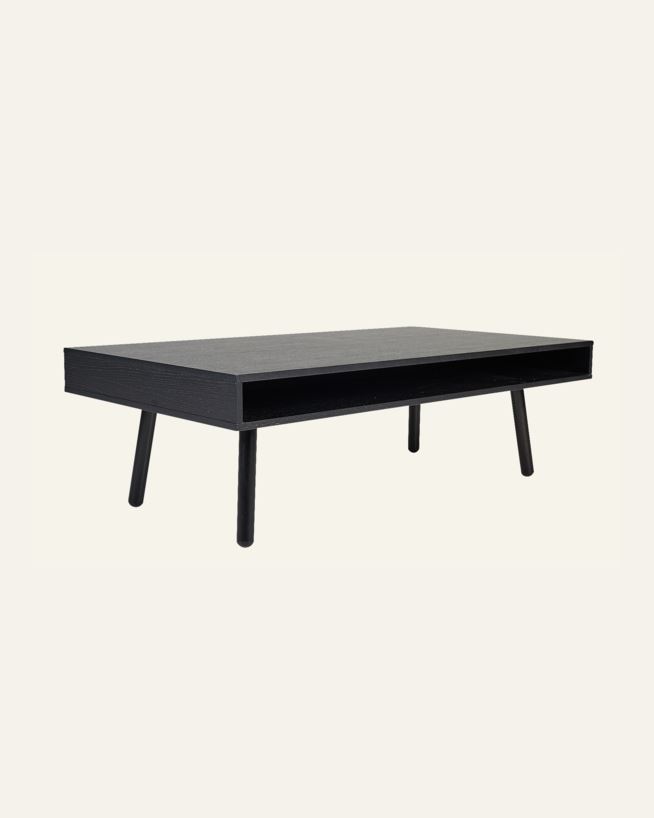 Sofabord svart - 70x130x48 cm svart - 1