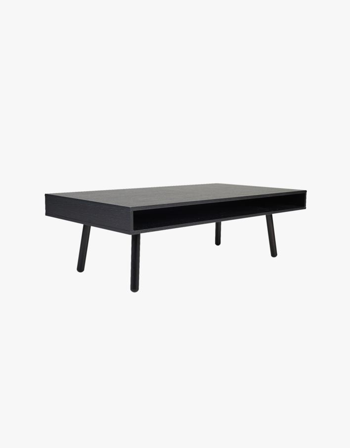 Sofabord svart - 70x130x48 cm svart - 1