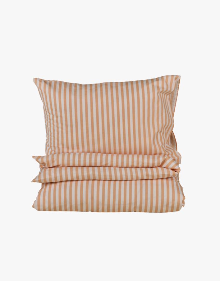 Bomull sengesett korall - 200x220 cm korall - 1