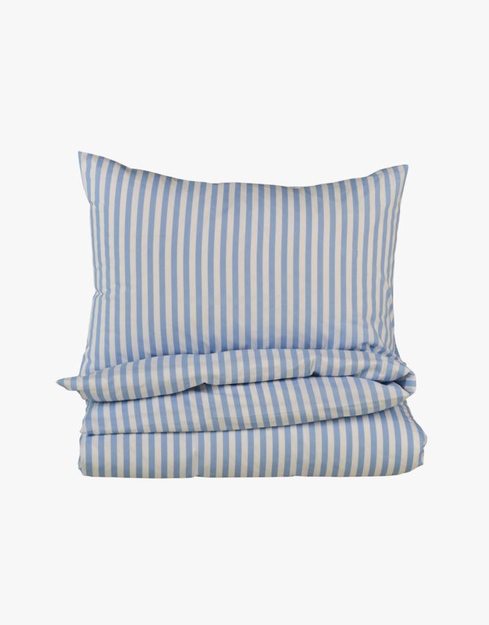 Bomull sengesett indigo blå - 140x220 cm indigo blå - 1