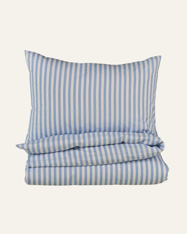 Bomull sengesett indigo blå - 200x220 cm/50x70 cm indigo blå - 1