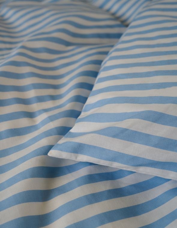 Bomull sengesett indigo blå - 3