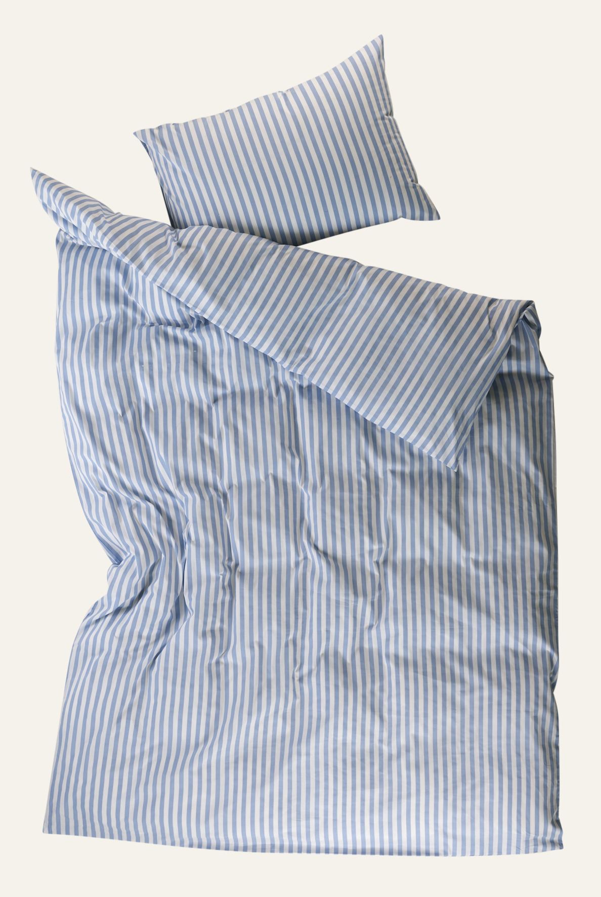 Bomull sengesett indigo blå - 2