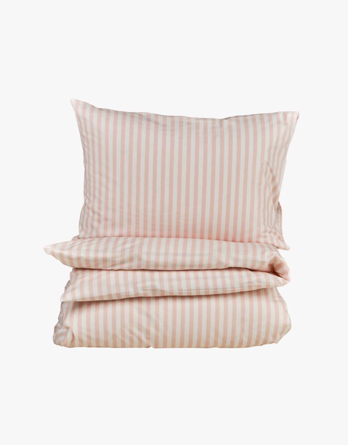 Bomull sengesett rosa - 140x200 cm rosa - 1