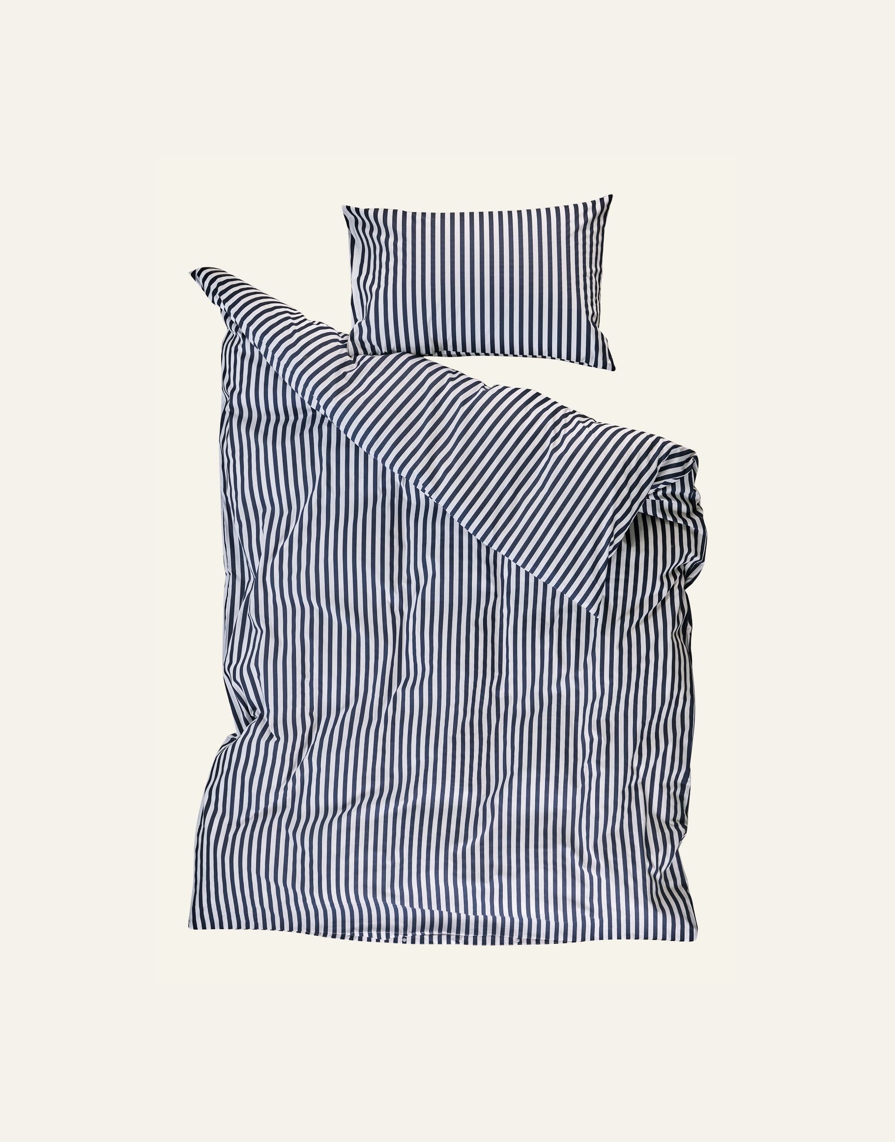 Bomull sengesett marineblå - 2