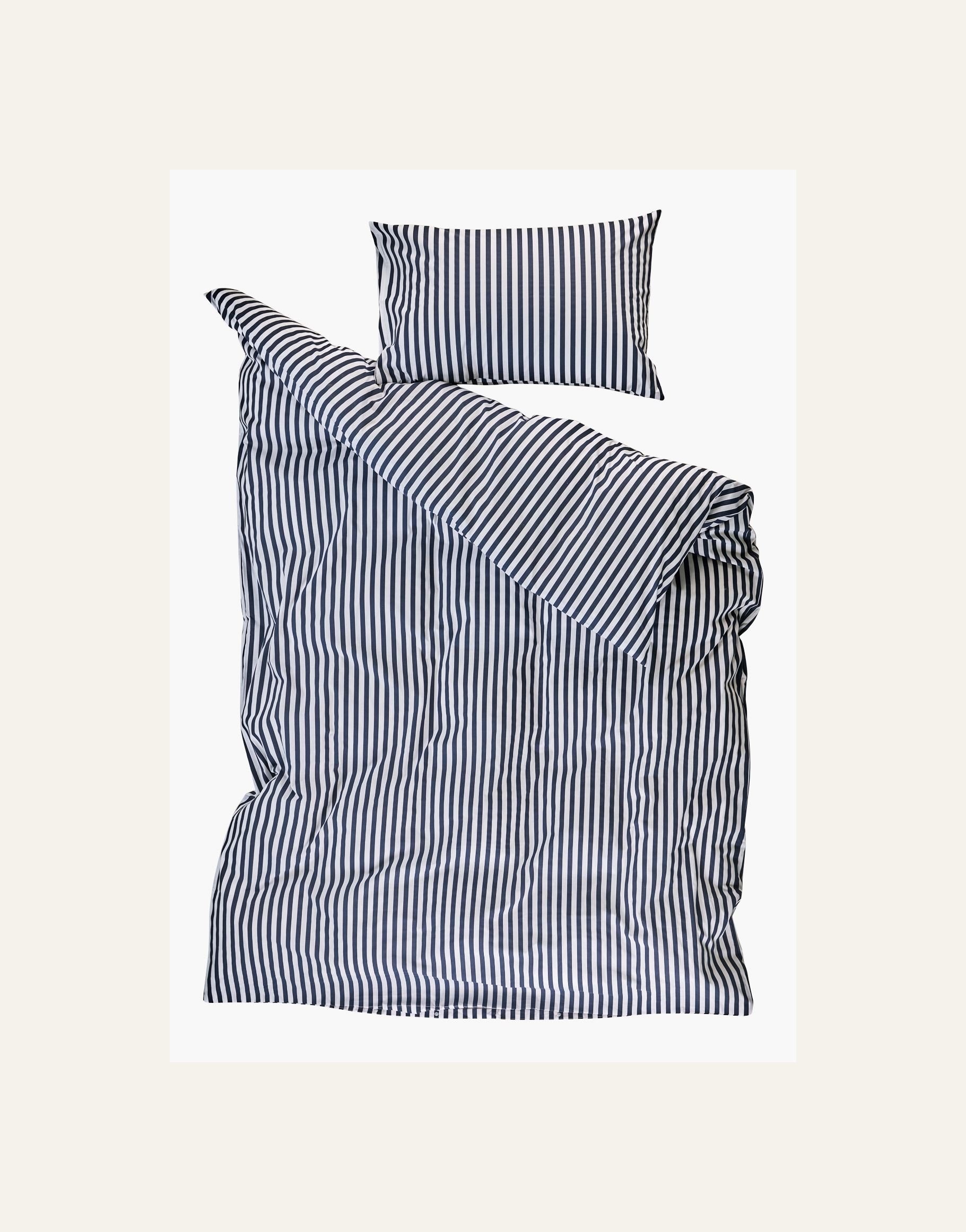 Bomull sengesett marineblå - 2