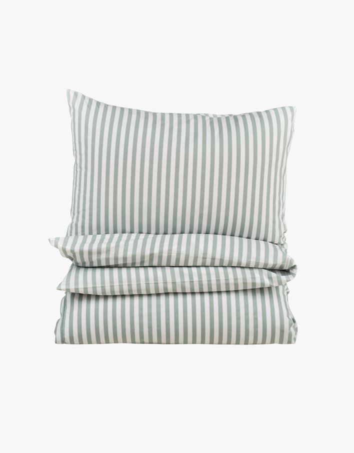 Bomull sengesett grønn - 140x220 cm grønn - 1