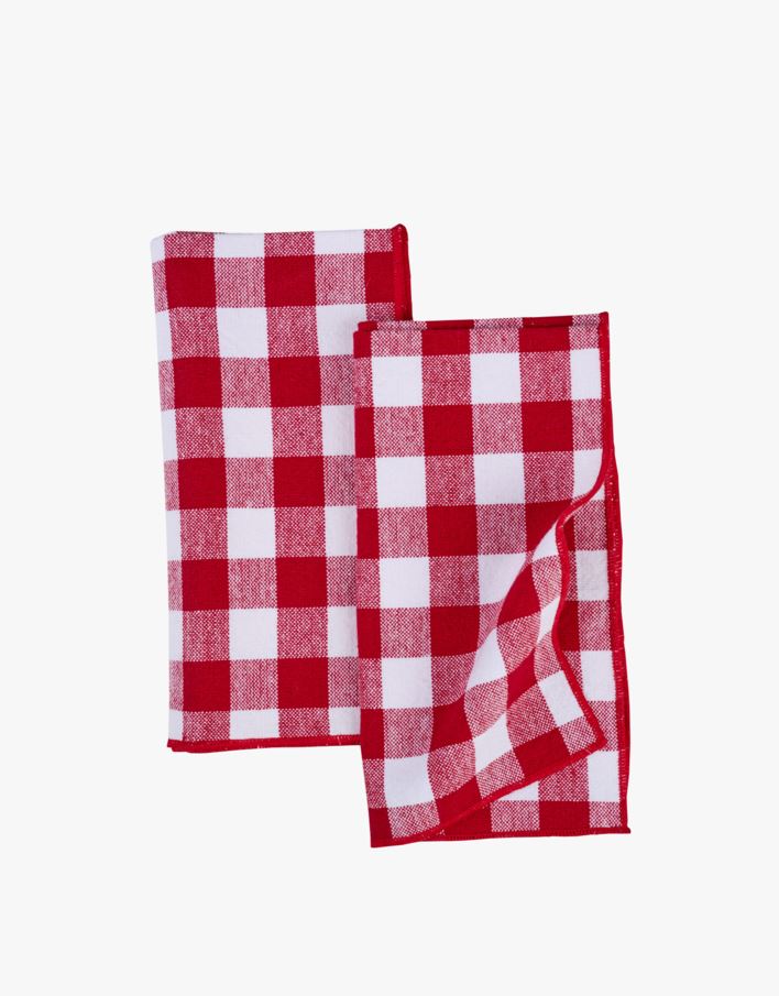 2pk tøyserviett rød - 45x45 cm rød - 1