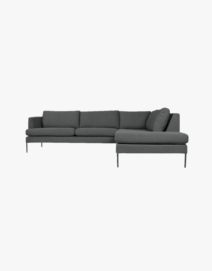 Sofa åpen ende høyre grå - 269x220x80 cm grå - 1