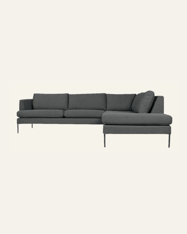 Sofa åpen ende høyre grå - 269x220x80 cm grå - 1
