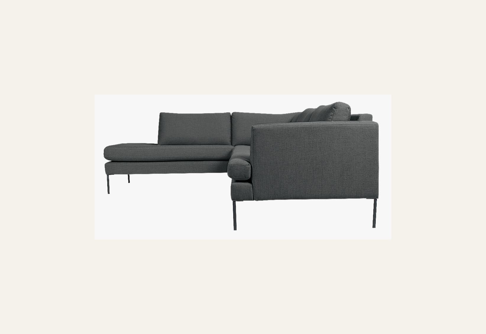 Sofa åpen ende venstre grå - 7