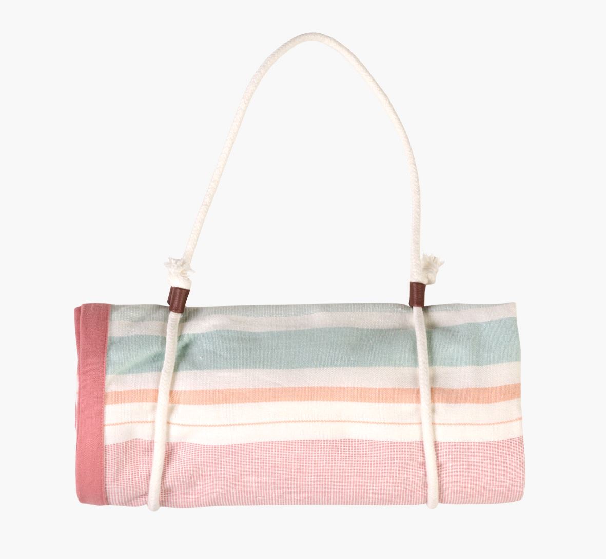 Piknikteppe rosa - 200x200 cm rosa - 1