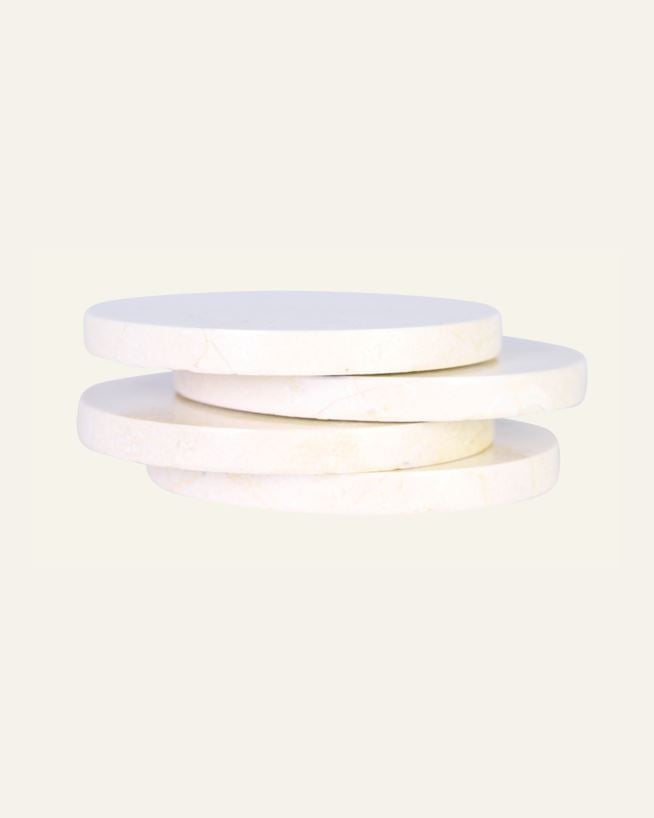 Drikkebrikke beige - ø10 cm beige - 1