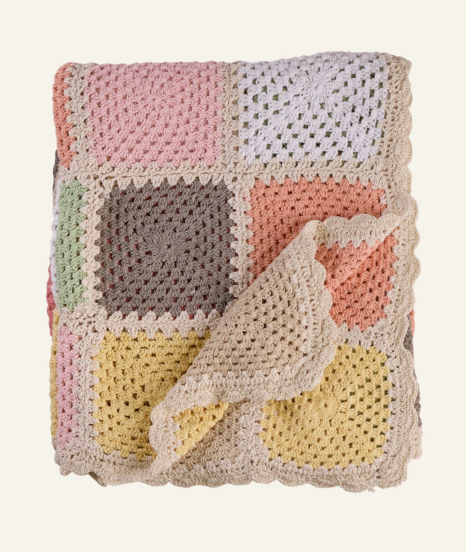 Croche pledd multi rosa - Kid