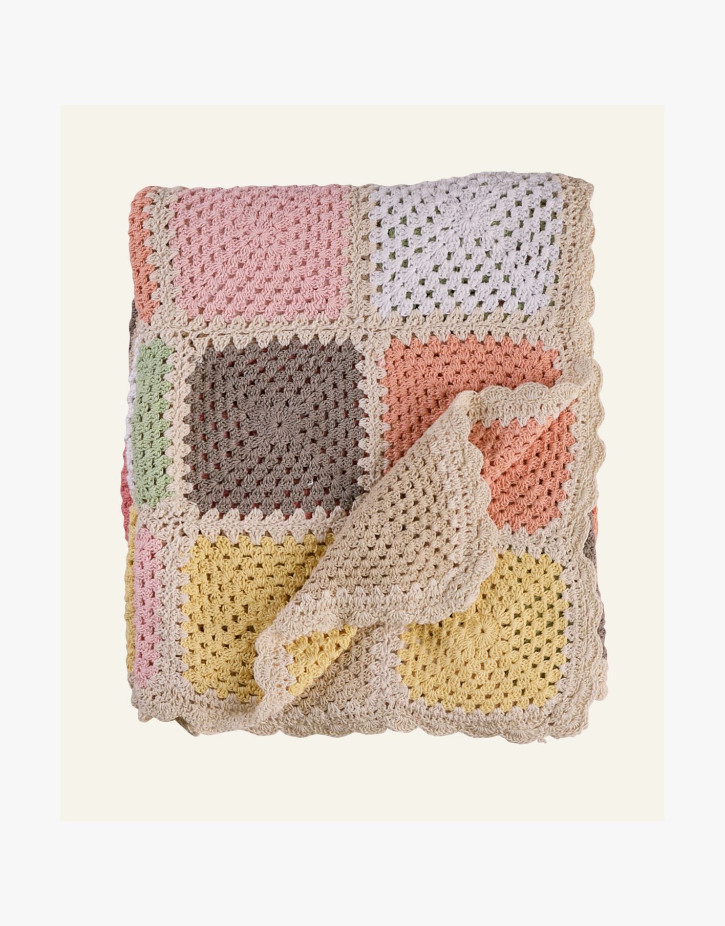 Croche pledd multi rosa - Kid