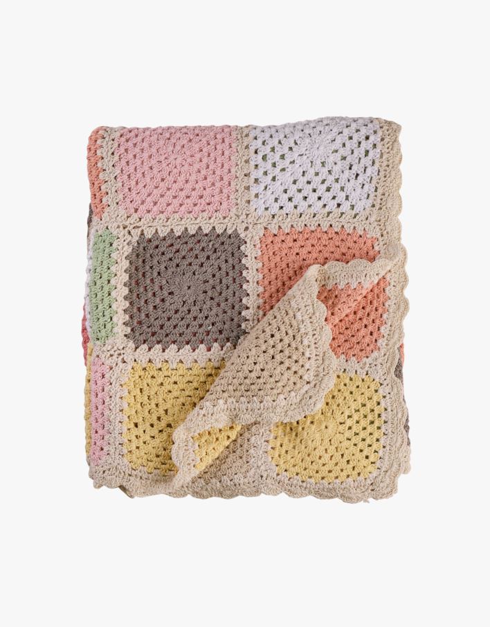 Pledd multi rosa - 120x150 cm multi rosa - 1