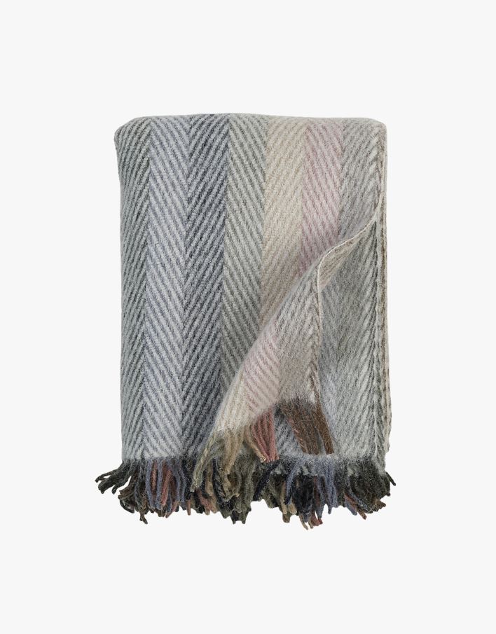 Ullpledd multi blå - 130x170 cm multi blå - 1