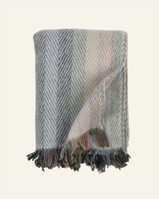Ullpledd multi blå - 130x170 cm multi blå - 1