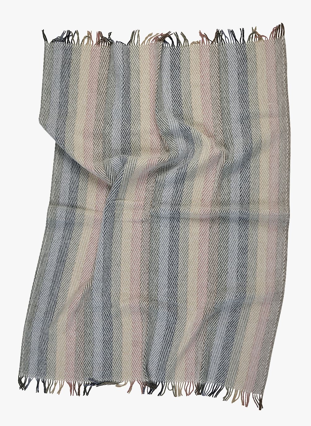 Ullpledd multi blå - 2